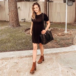 Black babydoll dress